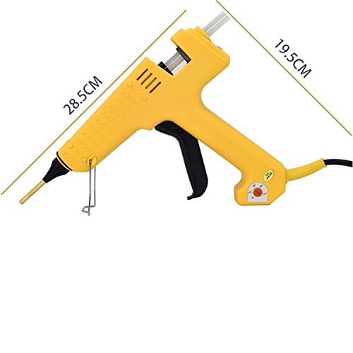 LIBODD Hot Glue Gun Professional 250W Hot Melt Glue Gun Adjustable Temperature High Power Silicone Gun Set Using 11MM Glue Stick 2.0MM Copper Nozzle for DIY Arts, Crafts and Quick Repairs(Set-3)