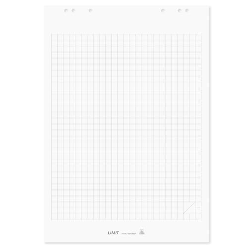 Limit 2 x Flip Chart Pad Squared and Blank 20 Sheets per Pad 80gsm White
