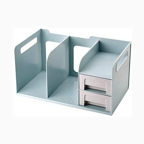 AFPSDLFJDLS Mesh Desk Organizer with Sliding Drawer, Magazine File Book Holder Desktop Organizer Vertical Folder for Office Organization