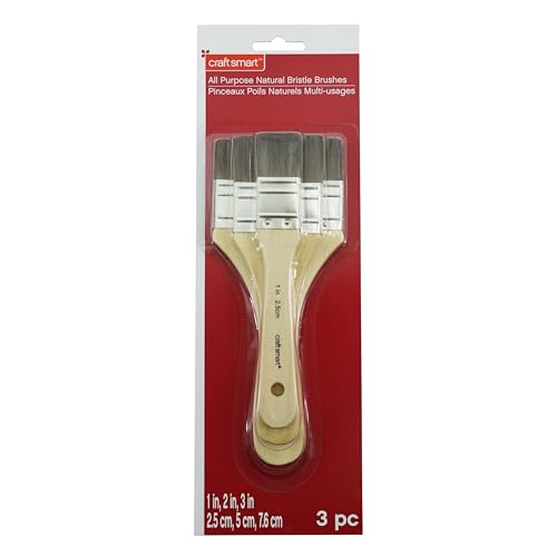 12 Packs: 3 ct. (36 Total) All Purpose Pony Bristle Brushes by ArtMinds™