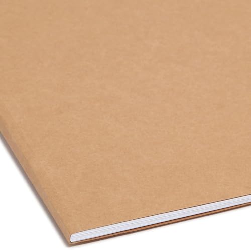 Smead Kraft Fastener File Folders with Prongs, 3 Tab Letter Size