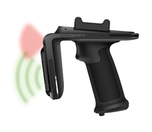 Chainway R6 RFID Reader and 2D/1D/QR Barcode Scanner Pistol-Grip Holder/Attachment for Android and iOS Smart Phones and Devices | Wireless Bluetooth