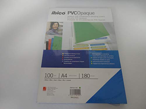 GBC ESP421160 Binding Covers A4 200 µm PVC Opaque Pack of 100 Glossy Blue