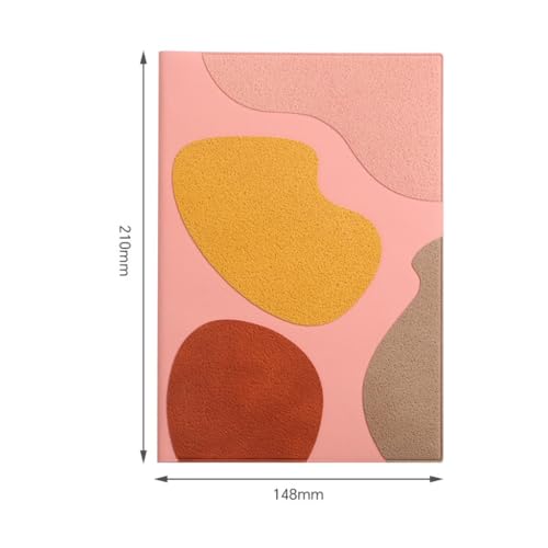 VIDI A5 Soft Leather Colorful Splicing PU Surface Student Hand Ledger