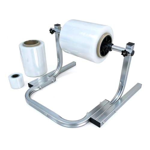 YZHYY Heavy Duty All-Metal Roll Holder, Manual Bubble Wrap Dispenser
