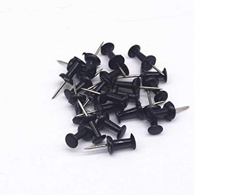 YJIUYUANQ (Black) Push Pins Tacks Thumb Tacks 2000-Count Standard Pins