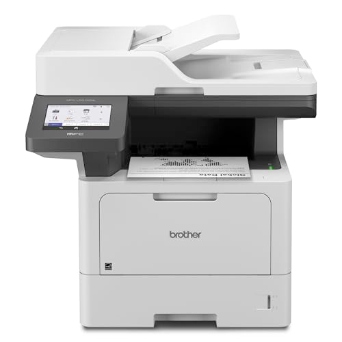 Brother Professional Laser Printer All-in-One with Scanner and Copier, High-Speed 50 ppm Monochrome Printing, Wireless Network Ready, Dual-Band WiFi, Auto 2-Sided Print (MFC-L5915DW)