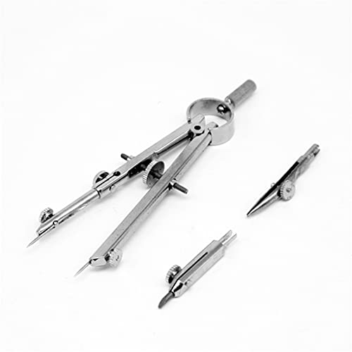 TEDILUVI Practical Bow Divider Spring Compasses Multifunction Leather Printing Protractior Drawing Tool for Engineering