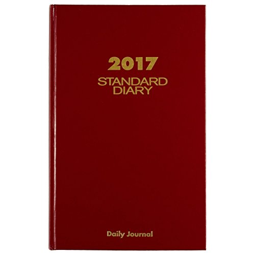 AT-A-GLANCE Diary 2017, Daily, Standard, 7-11/16 x 12-1/8", Red (SD37713)