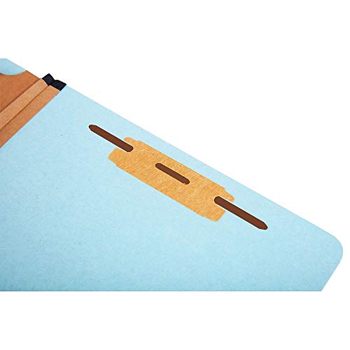 Staples Pressboard Classification Folder, Letter, 3-Div, Light Blue