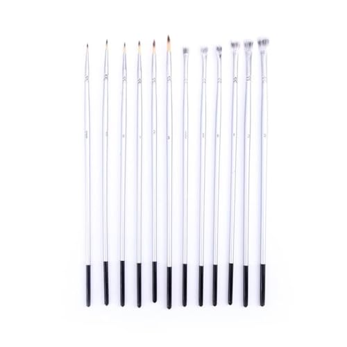 QERTYHJK Nylon Hair Fan-Shaped Oil Paintbrush Line Pencil Wood Gouache Watercolor Brush Soft