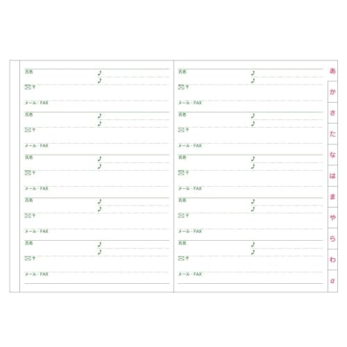 Daigo H8079 Large Writing Address Book, A5, Black