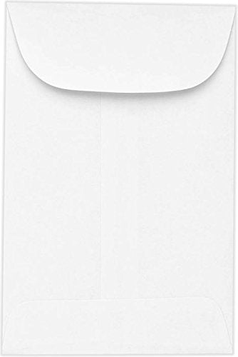LUXPaper #5 Coin Envelopes | 2 7/8" x 5 1/4" | Bright White | 24lb. Text | 1,000 Qty
