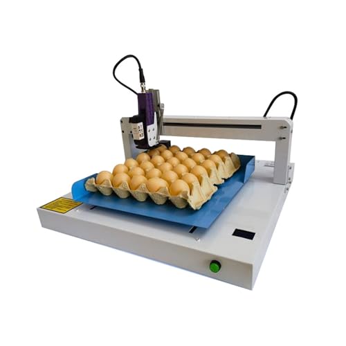 Vdniduir Egg Inkjet Printer, Egg Inkjet Continuous Coding Machine,Intelligent Date Number Printing Machine, with Counting Function