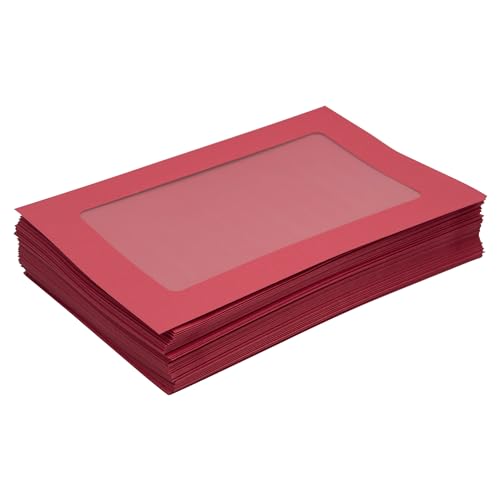 LUXPaper 6 x 9 Full Face Window Envelopes | Ruby Red | 80lb. Text | 500 Qty