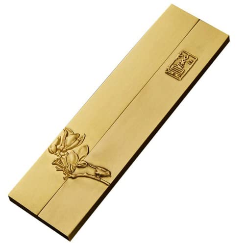 XIALON 1pairs 7inch Chinese Brass Paperweight Calligraphy Weight Paper Creative Ornaments