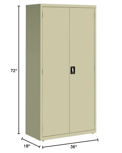 Lorell LLR41307 Fortress Series Storage Cabinets, Putty