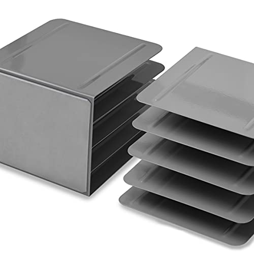 Acrimet 4-Section File Sorter Vertical, Silver