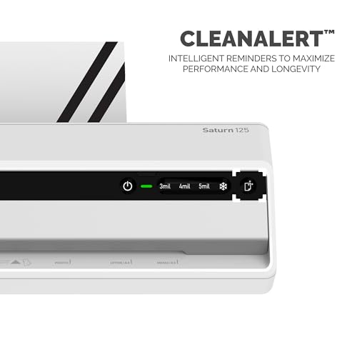 Fellowes Saturn™ 125 Thermal Laminator Machine, 12.5", Fast 60 Sec Warm Up