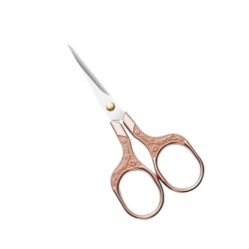 Vintage Stainless Steel Embroidery Scissors - 50PCS Tailor Shears for DIY Sewing and Crafting(Rose gold 50pcs)