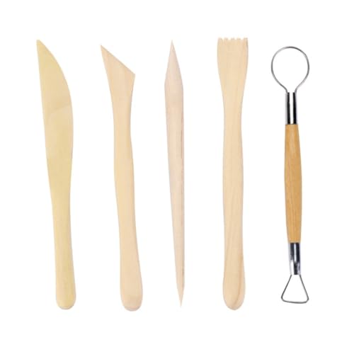 QVEZPRYX 51 Set Clay Tools Indentation Silicone Pen Carving Modeling Multi-Functional Combination