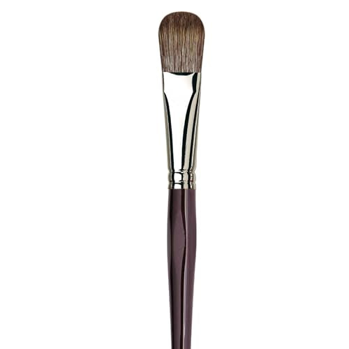 da Vinci Oil & Acrylic Series 7495 Grigio Paint Brush, Filbert Synthetic with Bordeaux Ergonomic Handle, Size 24