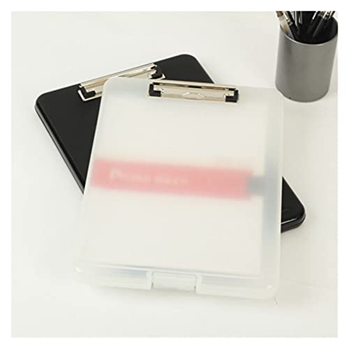 Filing Envelopes Plastic Storage Clipboard File Box Case Document File Folder Clipboard Office Plastic Folders (Color : 2BL)