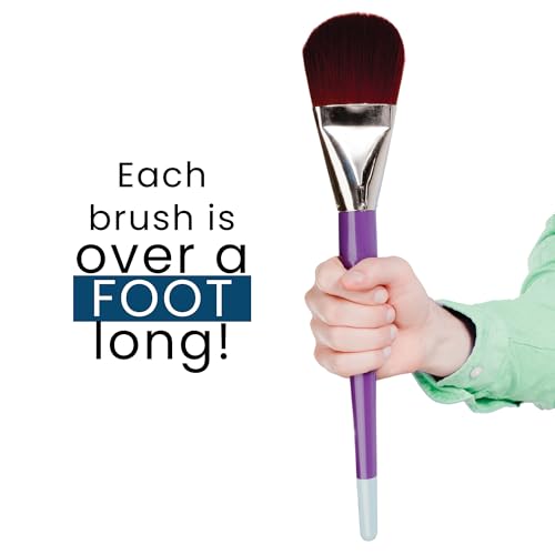 Creative Mark Mural Max Large Scale Brushes - Ultimate in Large-Scale Mural Brushes for Large Scale Painting, Professional Artists, & More! - [Filbert - # 62] - 2 Pack