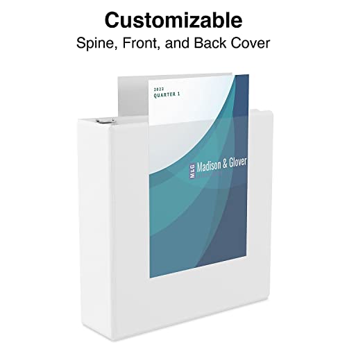 Staples Economy 0.5-Inch Round Ring Binder, White, 100 Sheets, 12-Pk