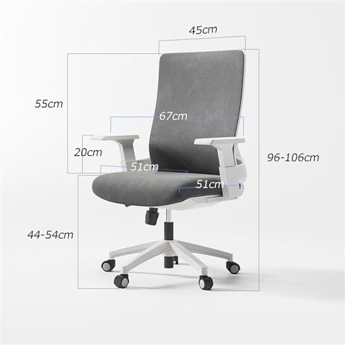 LICONG-2019 Office Chair Office Staff Chair Backrest Computer Chair Comfortable Sedentary Ergonomic Mesh Swivel Chair Conference Chair Gaming Chair(Black)