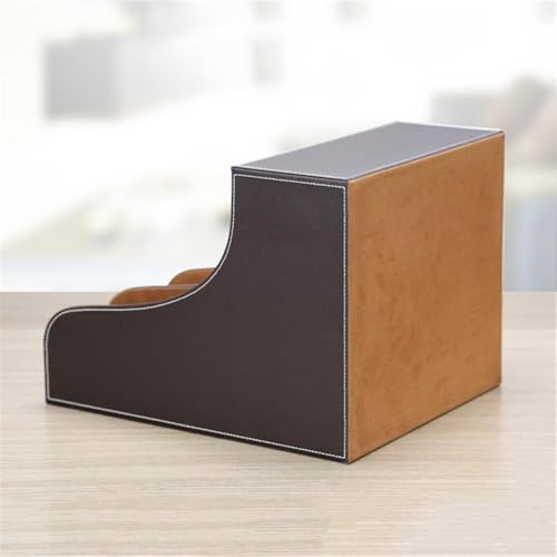 shuijingwu45 File Holder Leatherette Desktop File Folder Organizer and Document Stand Journals Magazine Rack