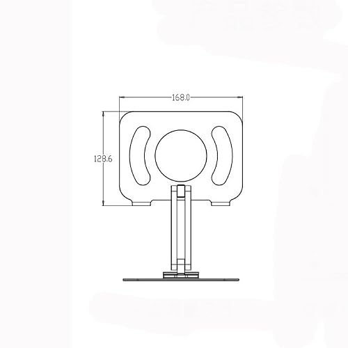 Tablet Stand Desktop Phone Stand Aluminum Alloy Rotating Stand Lifting and Folding(Gray) (White Fruit peach5)