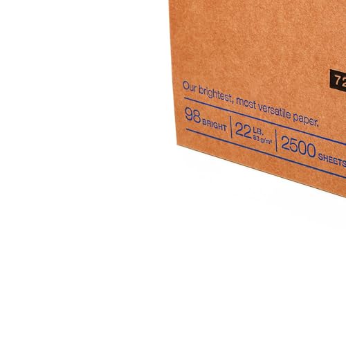 Staples Multipurpose Paper, 8.5x11 Inch, 22 lb., 98 Bright, 2500/Ctn