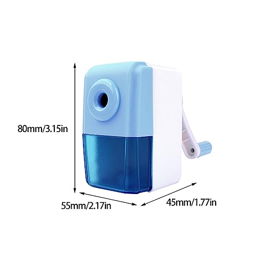 NVEIRGH Cute School Office Non Slip Automatic Enter Hand Crank Pencil Sharpener Multifunctional Labor Saving Classroom(D)