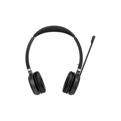 Yealink WH67 Mono Bluetooth Headset with Multitouch Console Bundle with Cam 313 2MP Webcam, MK270 Wireless Keyboard and Mouse, Mini Speaker, Gel Wrist & Mouse Pad