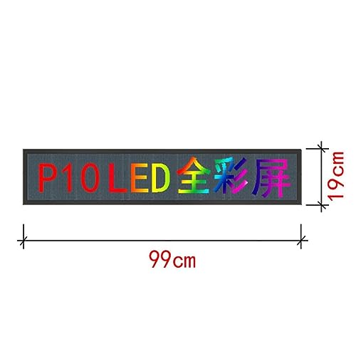 MekUk LED Sign Board Scrolling Message Outdoor Led Scrolling Screen, Programmable Scrolling Message Sign,Electronic Advertising for Store, Car, Business, Promotion (Color : Multi-Colored, Size : 99*
