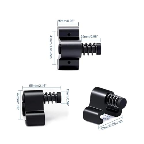 Sliding Barn Door Stopper for 40mm Width Flat Track Adjustable Door Stoppers Replacement Part Rail Track Hardware Accessories