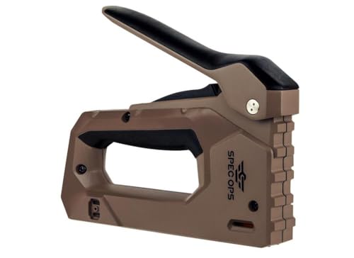 Spec Ops Tools Heavy Duty Staple Gun for Construction & Roofting, Reduced Effort, Compatible with 1/4" to 9/16" Staples and 18-Gauge Brads