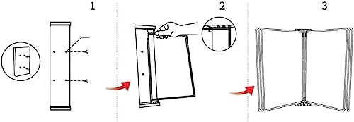 FELIZHA Hanging Wall File Folder,Portfolio Folder a4, Wall-Mounted Display (PVC+Metal) 33X23X5.8Cm/Geel (Color : Geel)