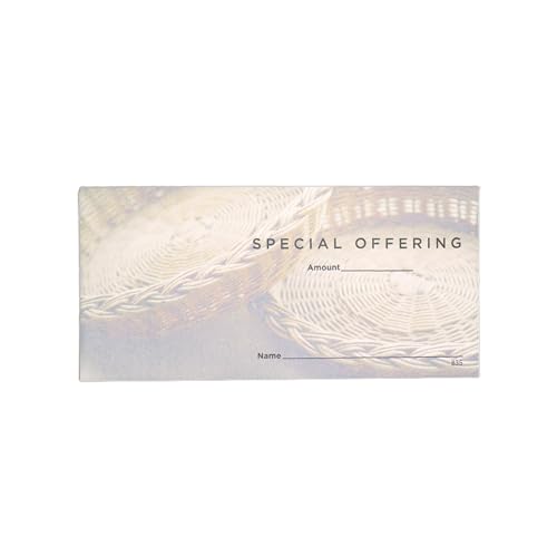 Special Offering Envelopes | Church Pew Envelopes for Tithe or Donation | 3" x 6 5/16" | Bill Size Fits Cash Check or Coin (500)