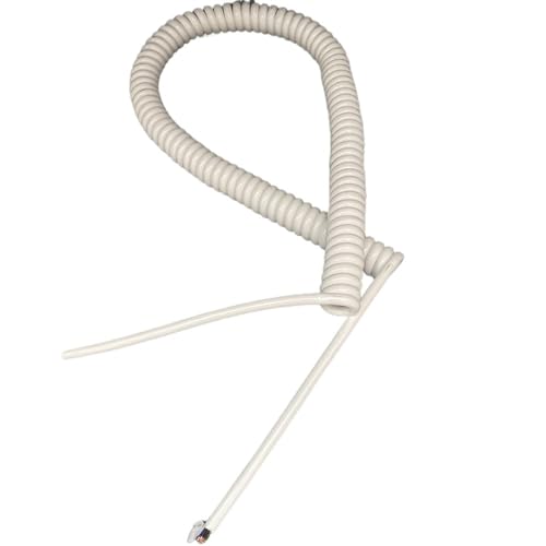 8 Core Coiled Spring Cord, 5mm OD Pure Copper Wire Flexible Signal Cable