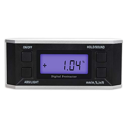 TEOYETTSF 360 Degree Metal Angle Gauge Electronic Digital Protractor Inclinometer Angle Finder Level Box Meter Measuring Tools