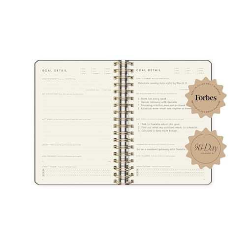 Full Focus Linen Coil Planner by Michael Hyatt - The #1 Daily Planner to Set Annual Goals, Increase Focus, Eliminate Overwhelm, and Achieve Your Biggest Goals - Hardcover (Navy)