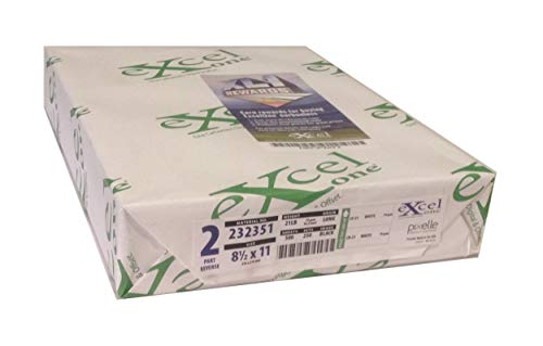 Excel One™ Carbonless 2-Part Reverse Paper (White/White), 8.5" x 11" (232351) - One (1) Ream (250 Sets)