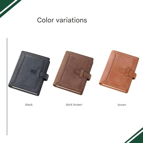 Raymay Fujii DM1371E Da Vinci Roma Mini Memo Holder Genuine Leather A7 Dark Brown