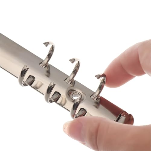A6 Binder Rings 10PC A4/B5/A5/A6/A7 Spiral Rings Binder Clip Loose-Leaf File Folder Notebook Accessory Stationery for Notebook(A5-6 Rings)