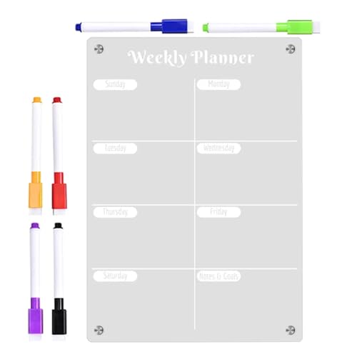 Weekly Planner Board Daily Schedule Magnetic Whiteboard