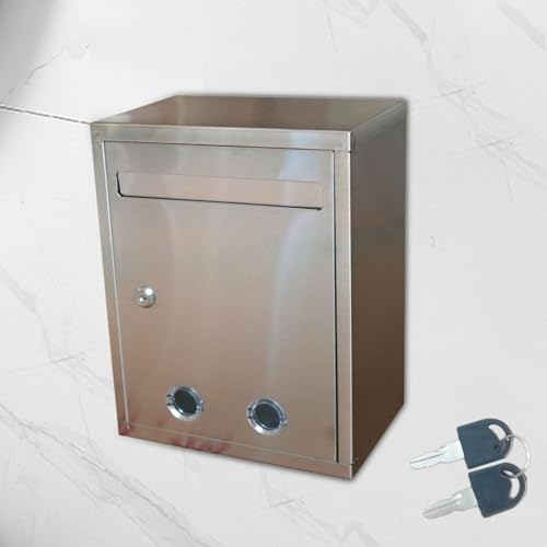 RYGVPR Suggestion Box Donation Box with 2 Keys Organizer Ballot Comment Box Tip Money Box for Contest Feedback Ballots School Voting