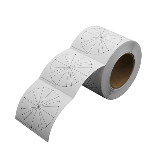 Geyer Instructional Products - 3.75" x 3.75" Graph Paper Stickers, Unit Circle Graph, Roll of 500 Stickers