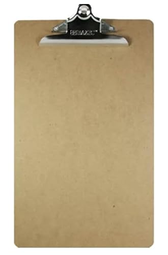 72 Pack, Legal Size Hardboard Clipboard w/Sturdy Spring Clip
